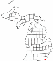 Location of Temperance, Michigan