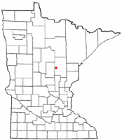 Location of Aitkin, Minnesota
