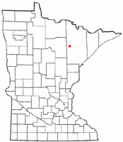 Location of Chisholm, Minnesota