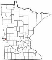 Location of Clinton, Minnesota