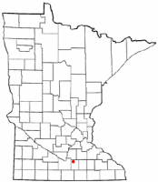 Location of Janesville, Minnesota