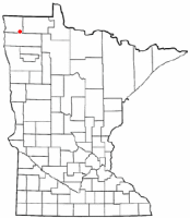 Location of Karlstad, Minnesota