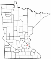 Location of Mendota Heights, Minnesota