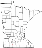 Location of Mountain Lake, Minnesota