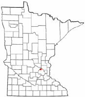 Location of Rogers, Minnesota