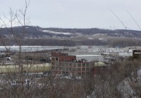 View across the industrial neighborhood by the Mississippi River