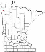 Location of Warren, Minnesota