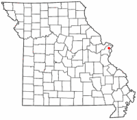 Location of Ferguson, Missouri