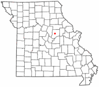 Location of Fulton, Missouri