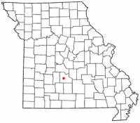 Location of Lebanon, Missouri