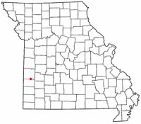Location of Sheldon, Missouri