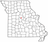 Location of Tipton, Missouri