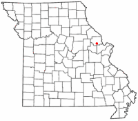 Location of Troy, Missouri