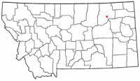Location of Glasgow, Montana