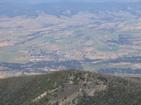 Stevensville and the Bitterroot River from Saint Mary's Peak