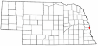 Location of Bellevue, Nebraska