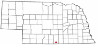 Location of Franklin, Nebraska