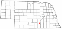 Location of Hastings, Nebraska