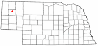 Location of Hemingford, Nebraska
