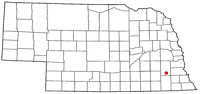 Location of Hickman, Nebraska
