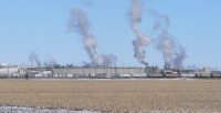Cargill beef-processing plant at western edge of Schuyler