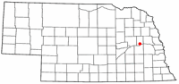 Location of Schuyler, Nebraska