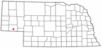 Location of Sidney, Nebraska