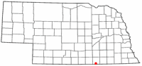 Location of Superior, Nebraska