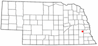 Location of Waverly, Nebraska