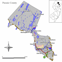 Map of Totowa in Passaic County
