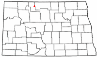 Location of Mohall, North Dakota