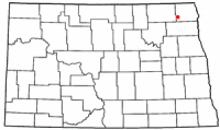 Location of Mountain, North Dakota