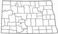 Location of New Salem, North Dakota