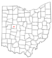Location of Bellefontaine, Ohio