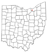 Location of Berea, Ohio