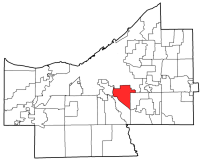 Location of Garfield Heights in Ohio