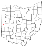 Location of Greenville, Ohio