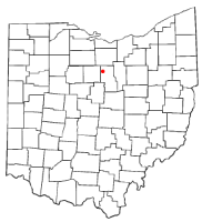 Location of Shelby, Ohio