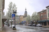 Downtown Wooster's East Liberty Street in April 2011