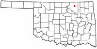 Location of Pawhuska, Oklahoma