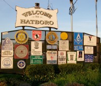 Welcome to Hatboro sign