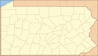 Location of West Grove in Pennsylvania