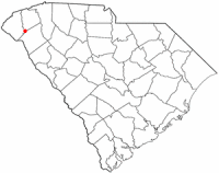 Location of Clemson, South Carolina
