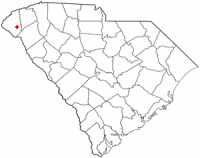 Location of Seneca, South Carolina