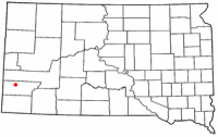 Location of Custer, South Dakota