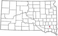 Location of Freeman, South Dakota