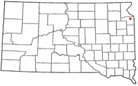 Location of Milbank, South Dakota