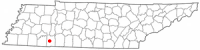 Location of Savannah, Tennessee
