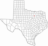 Location of Bedford, Texas