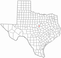 Location of Hamilton, Texas